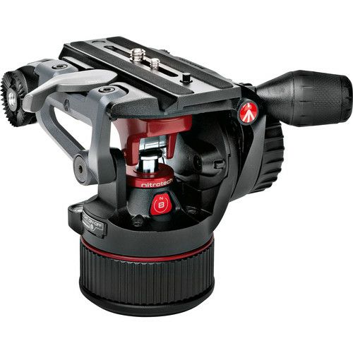 Manfrotto Nitrotech N8 Fluid Video Head fluidna video glava za snimanje s ravnom bazom (MVHN8AH)