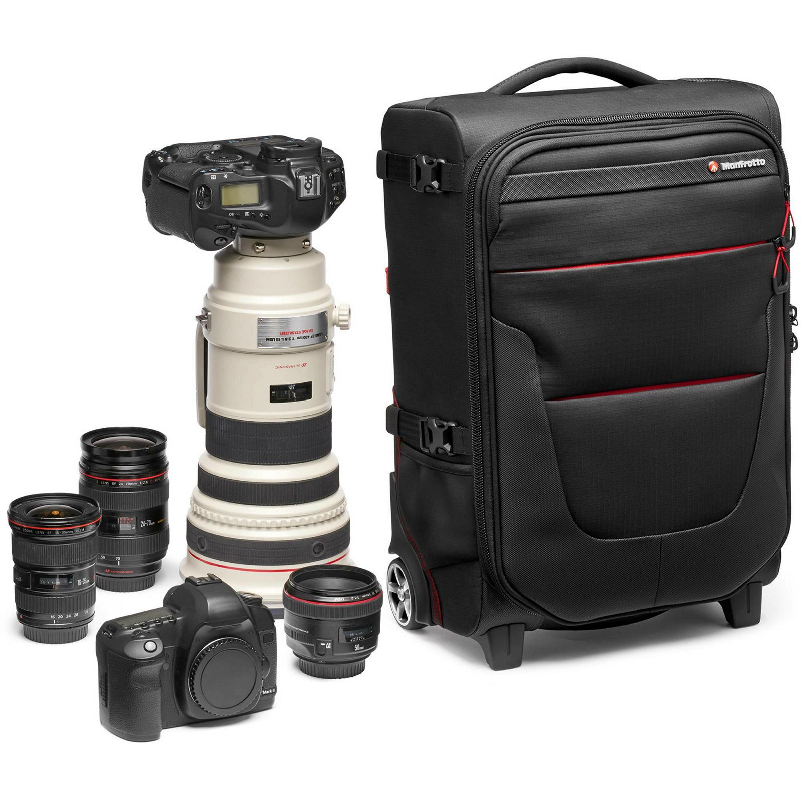 Manfrotto Pro Light Reloader Air-55 PL Carry-On Camera Roller Bag Black kufer za foto opremu (MB PL-RL-A55)