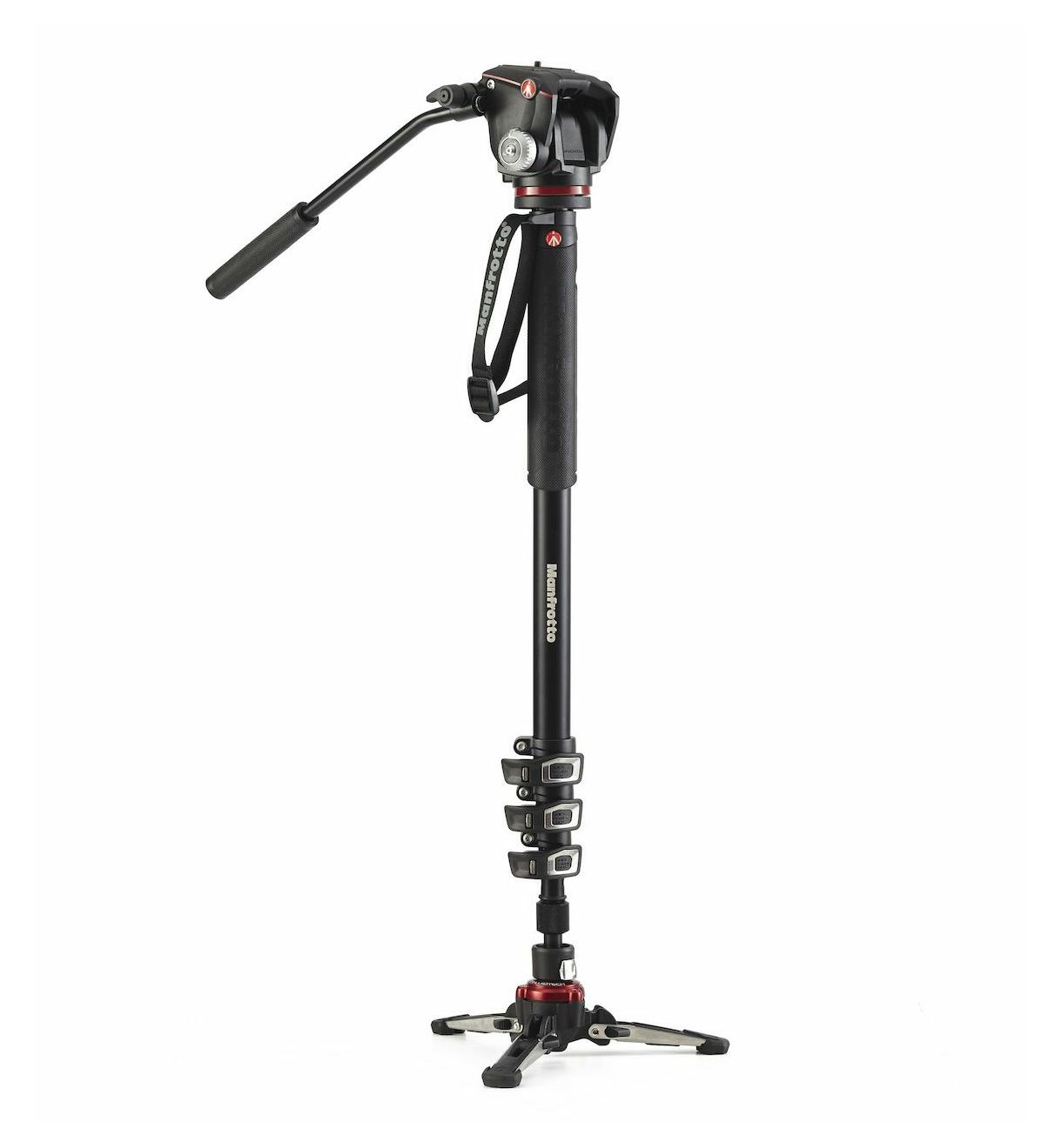 Manfrotto XPRO MVMXPROA42W 203cm 4kg aluminijski 4-sekcijski fluidni video monopod s 2 Way head glavom i bazom Fluidtech