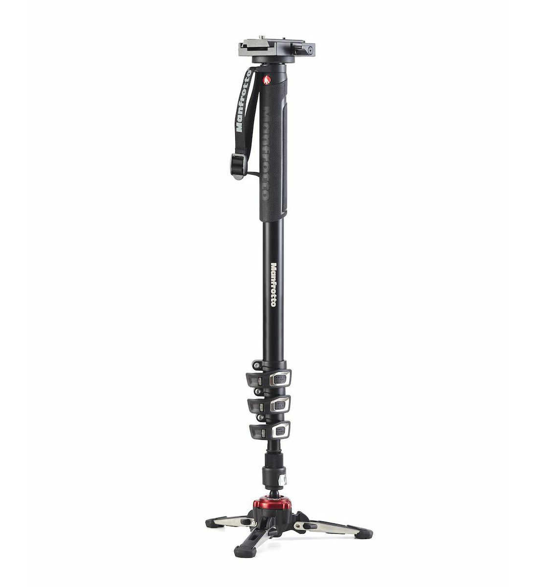 Manfrotto XPRO MVMXPROA4577 194.5cm 8kg aluminijski 4-sekcijski fluidni video monopod s bazom Fluidtech