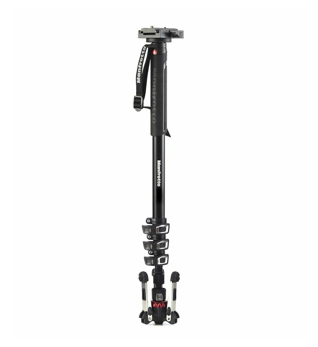 Manfrotto XPRO MVMXPROA4577 194.5cm 8kg aluminijski 4-sekcijski fluidni video monopod s bazom Fluidtech