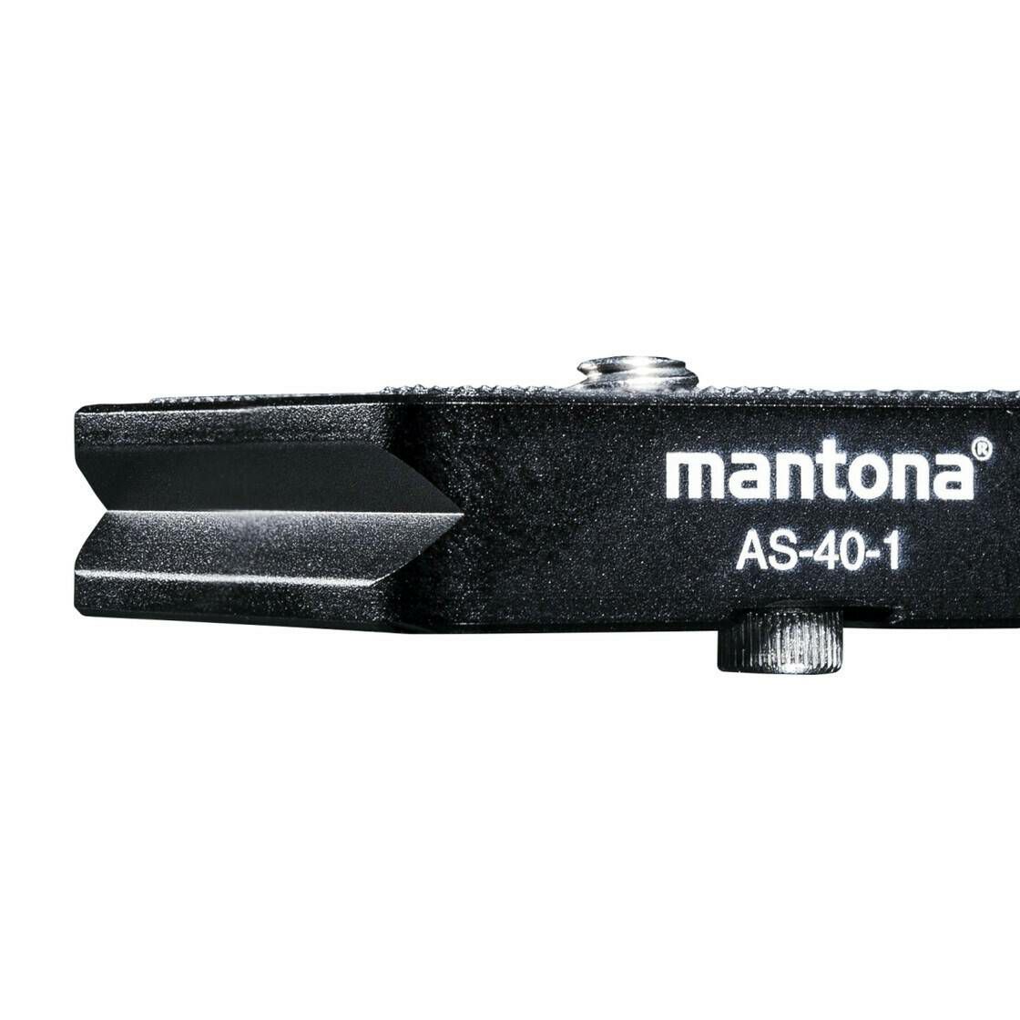 Mantona AS-40-1S Quick Release Plate 40x38mm Arca-swiss pločica za glavu stativa (342274)