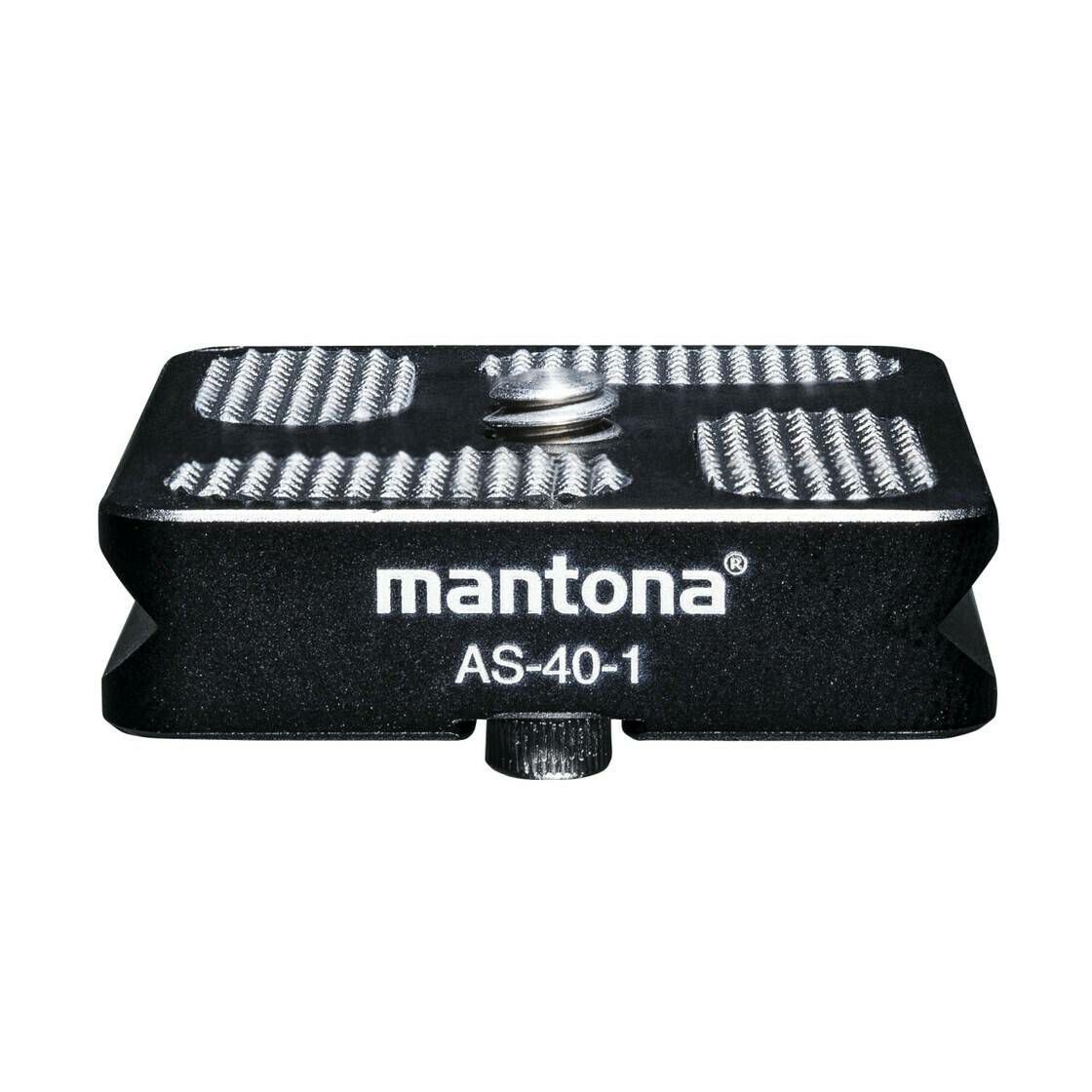 Mantona AS-40-1S Quick Release Plate 40x38mm Arca-swiss pločica za glavu stativa (342274)