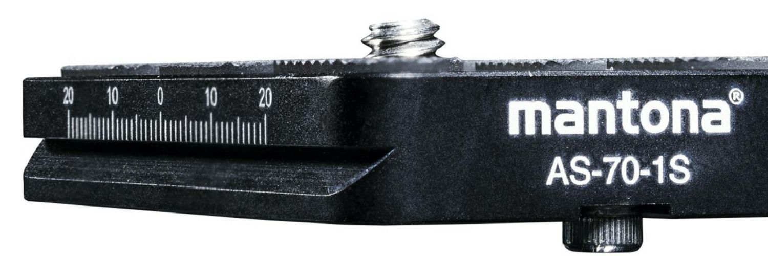 Mantona AS-70-1S Quick Release Plate 70x38mm Arca-swiss pločica za glavu stativa (21463)