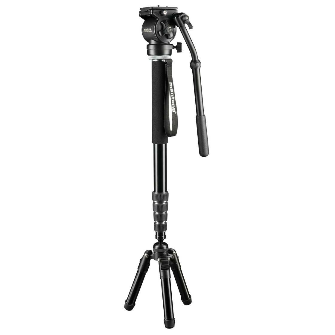 Mantona Dolomit Mono 197cm 4kg Video Monopod spider-foot s fluidnom glavom