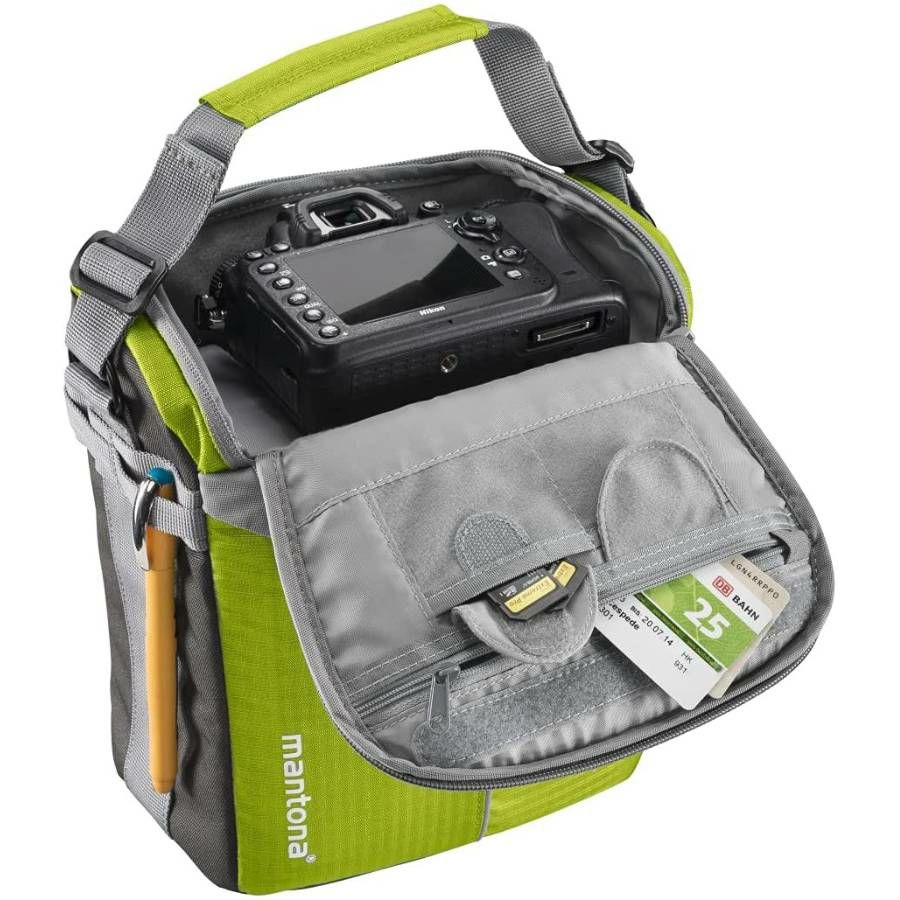 Mantona Elements Outdoor Backpack with Bag ruksak s torbom za DSLR i dodatnu opremu light green svijetlozelena