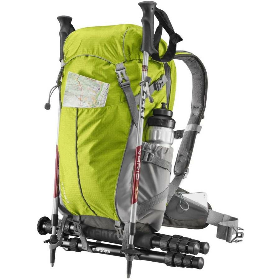 Mantona Elements Outdoor Backpack with Bag ruksak s torbom za DSLR i dodatnu opremu light green svijetlozelena