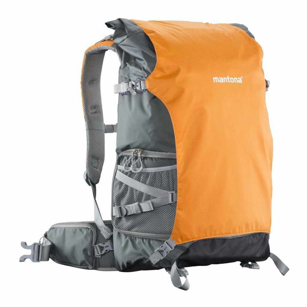 Mantona elements PRO 50 Outdoor- and Camera Backpack ruksak za DSLR i dodatnu opremu narančasto-siva