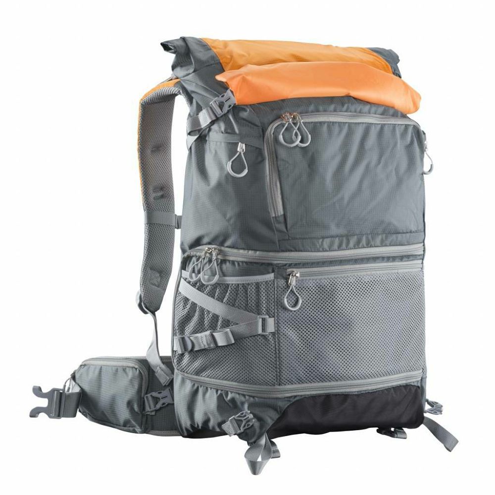 Mantona elements PRO 50 Outdoor- and Camera Backpack ruksak za DSLR i dodatnu opremu narančasto-siva