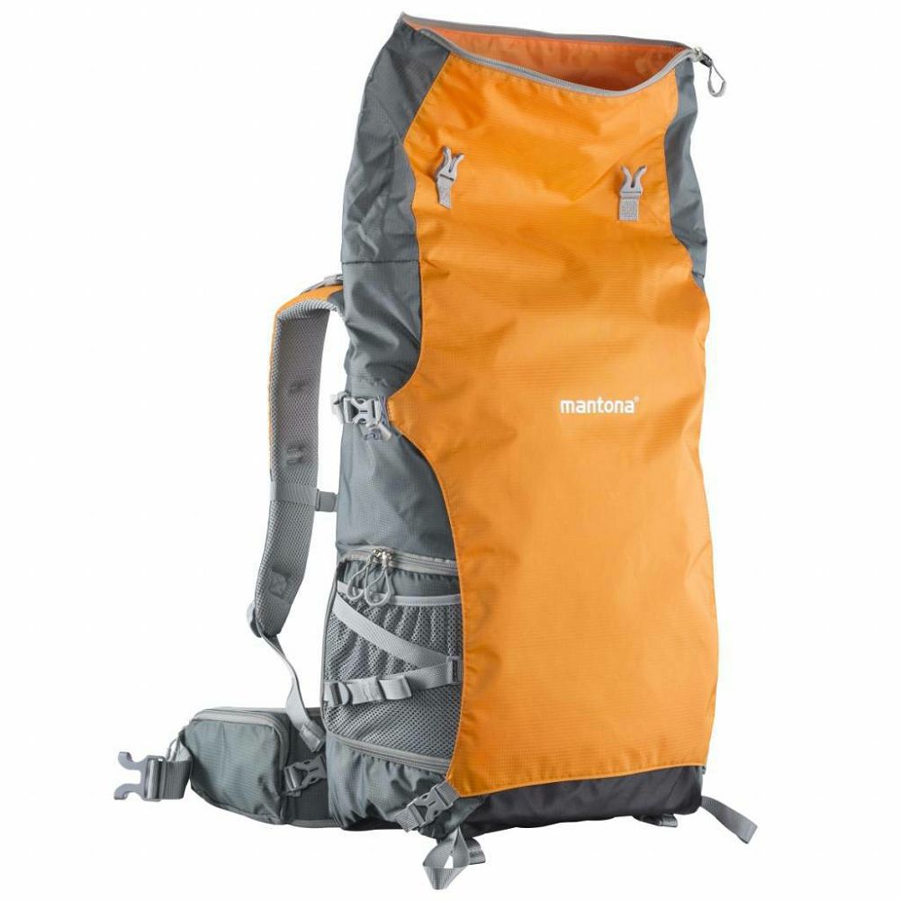 Mantona elements PRO 50 Outdoor- and Camera Backpack ruksak za DSLR i dodatnu opremu narančasto-siva