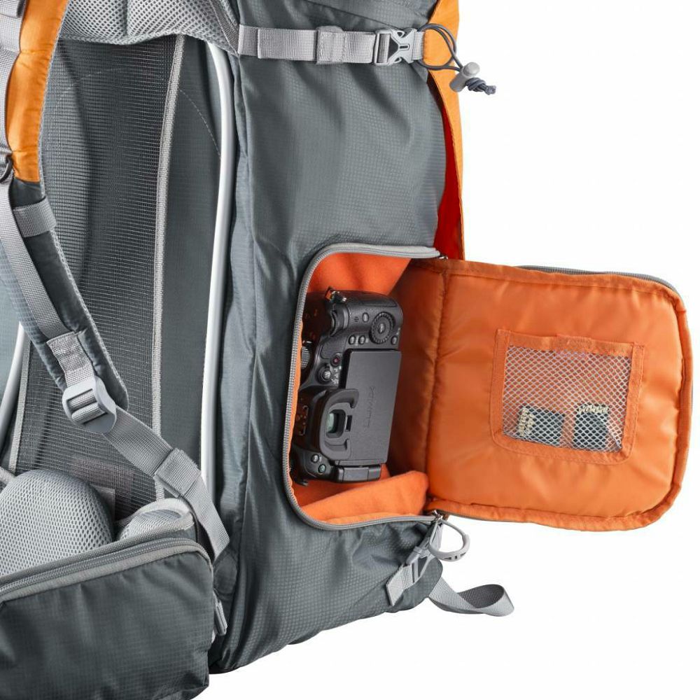 Mantona elements PRO 50 Outdoor- and Camera Backpack ruksak za DSLR i dodatnu opremu narančasto-siva