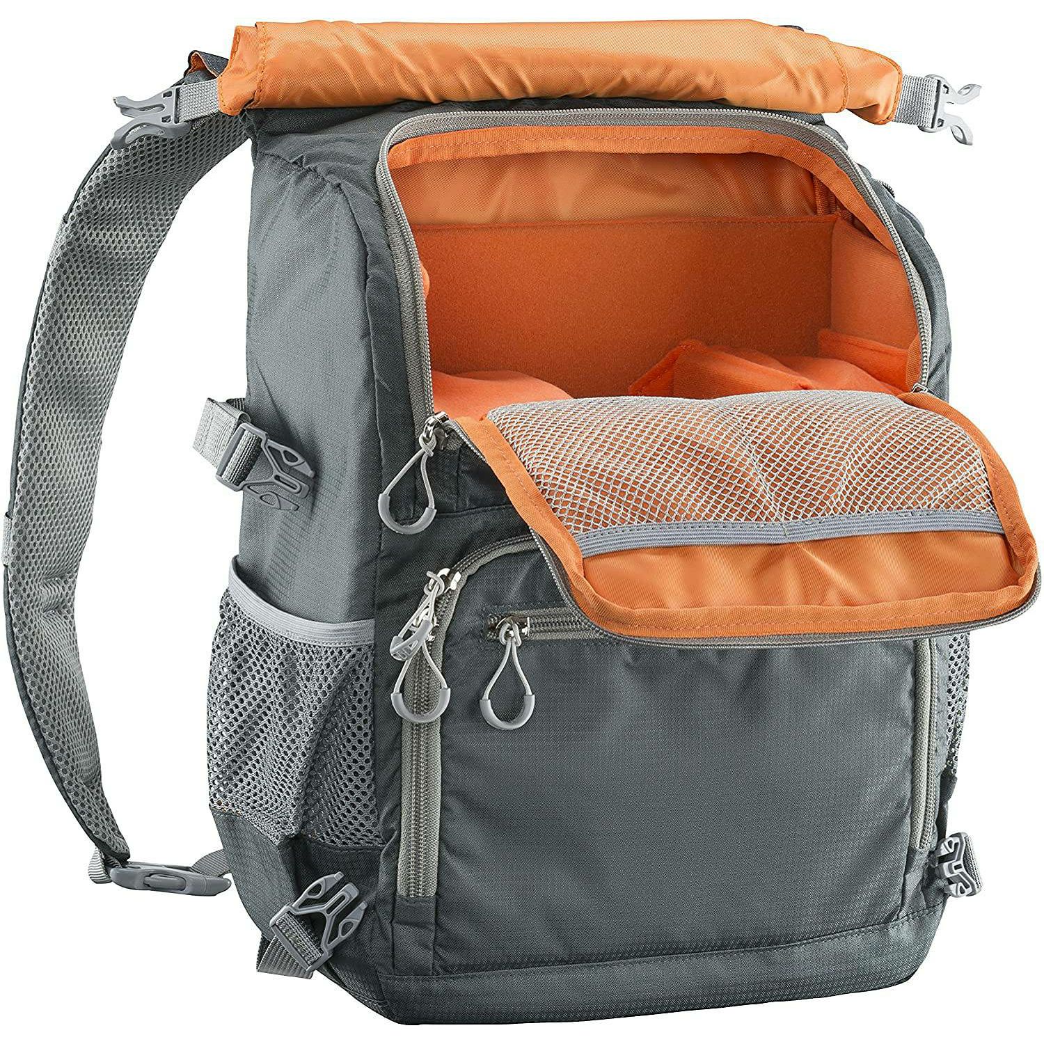 Mantona elementsPro 30 Camera Backpack Dual ruksak za DSLR i dodatnu opremu narančasto-siva