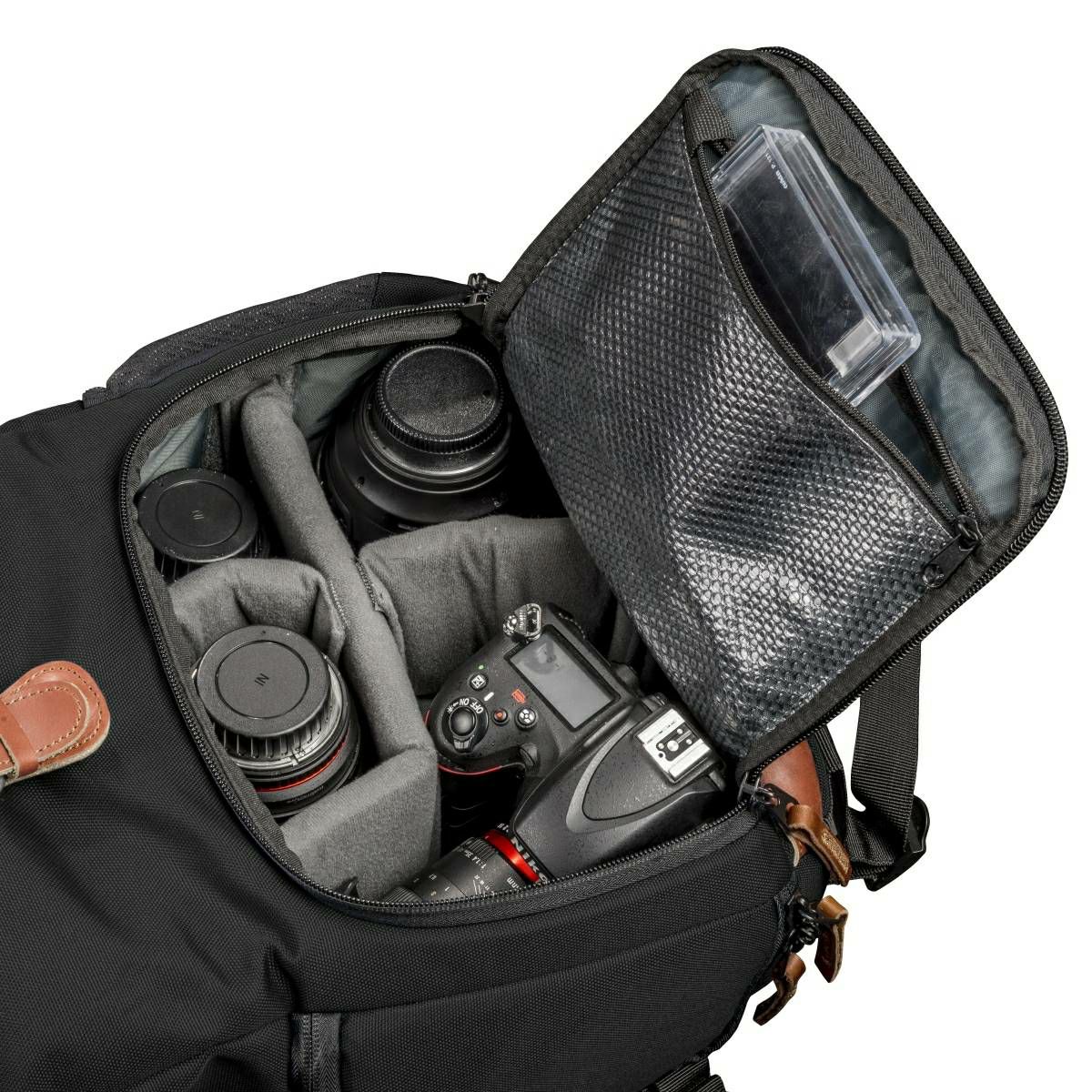 Mantona Fotorucksack Luis junior black Retro ruksak za DSLR i dodatnu opremu crna