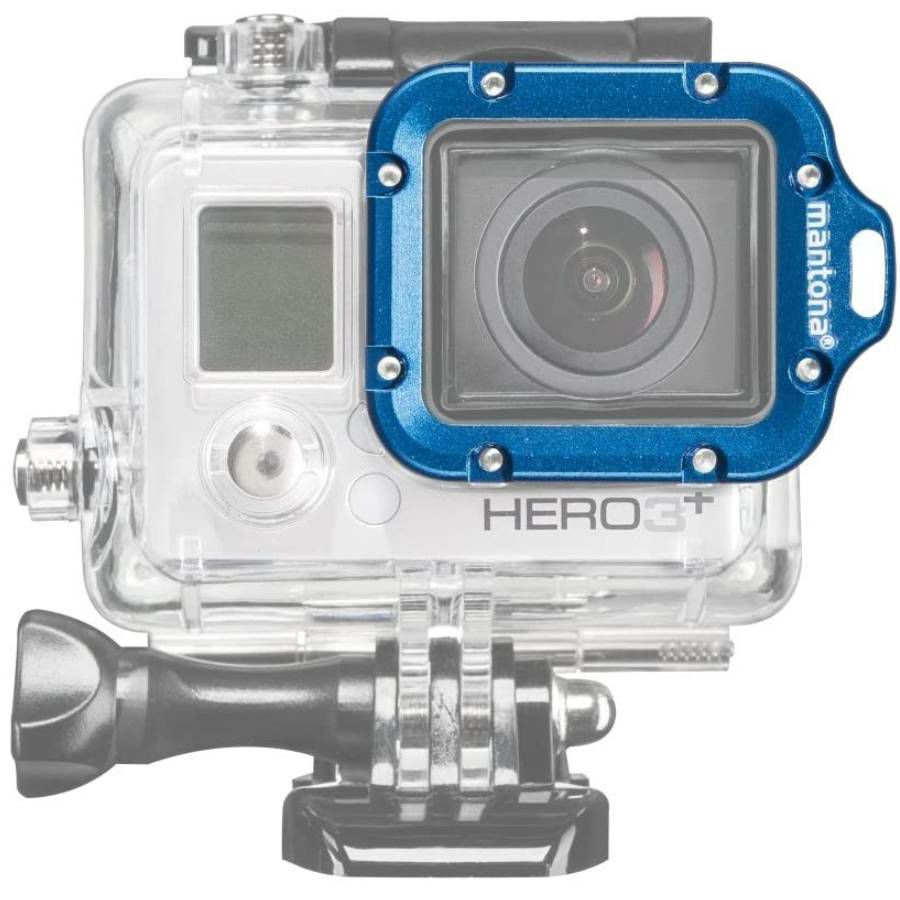 Mantona Lens Ring blue for GoPro Hero 3 adapter aluminijski za akcijske kamere
