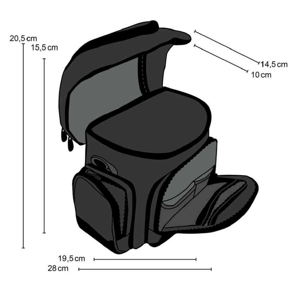 Mantona Neolit I Photo Bag torba za DSLR i foto opremu crna