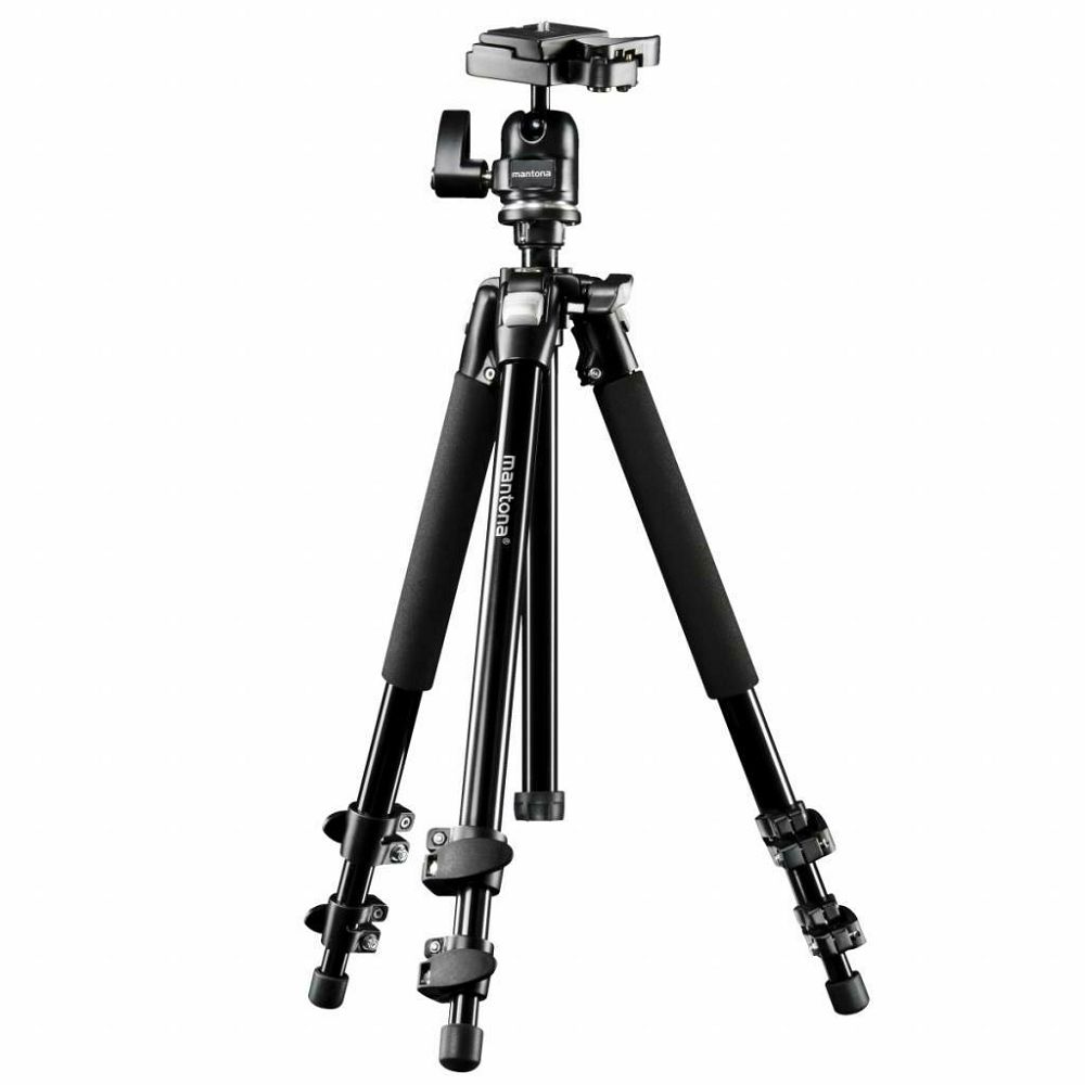 Mantona Scout Max Tripod with Ball Head tripod tronožac aluminijski stativ 157cm 6kg + kuglasta glava