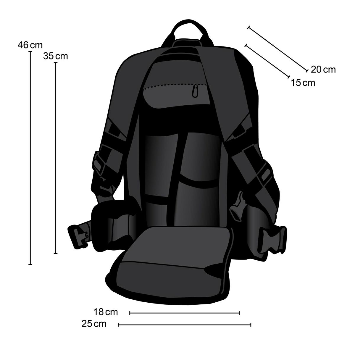 Mantona Trekking Camera Photo Backpack Black ruksak za foto opremu