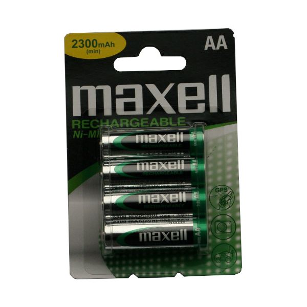 Maxell punjive bat. AA, 2300 mAh, 4kom, blister