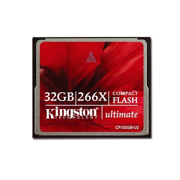 Memory ( flash cards ) KINGSTON CompactFlash Ultimate 266X NAND Flash Compact Flash 32GB 266x, Plastic, 1pcs