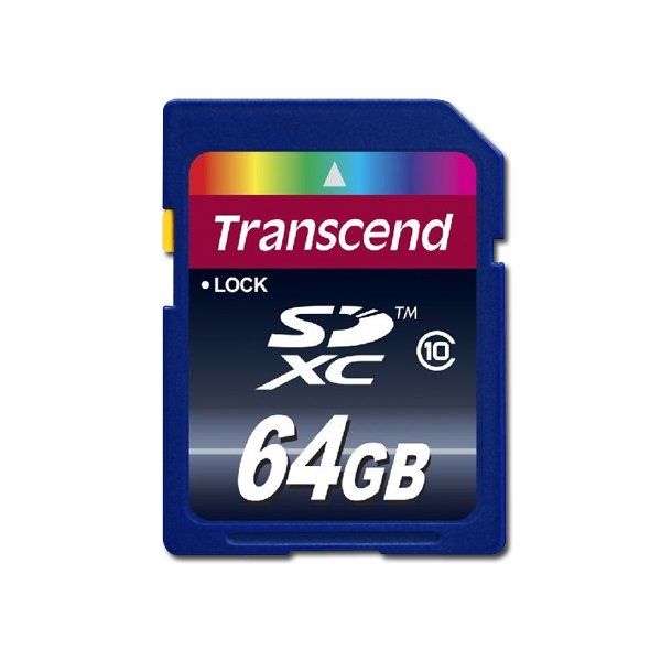 Memory ( flash cards ) TRANSCEND SDXC NAND Flash Secure Digital 64GB Class 10, Plastic, 1pcs