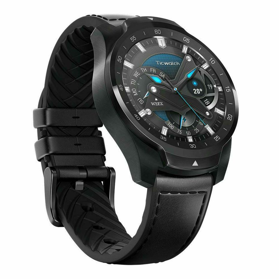 Mobvoi Ticwatch Pro 2020 Shadow Black pametni sat (WF12106/BL)