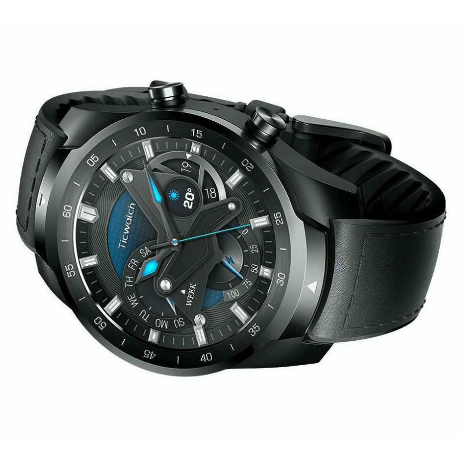 Mobvoi Ticwatch Pro 2020 Shadow Black pametni sat (WF12106/BL)