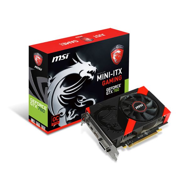 MSI GF N760-2GD5 OC ITX, 2Gb GD5, HDMI, DVI, DX11