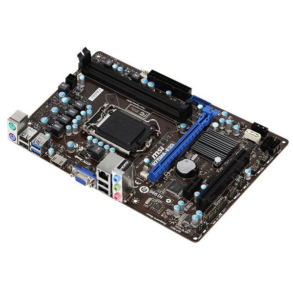 MSI Main Board Desktop iB85 (S1150, DDR3, SATA II,SATA III,PS/2,USB2.0,USB3.0,LAN,Audio Line-In,Audio Line-Out,Microphone-In,HDMI,VGA) mATX Retail