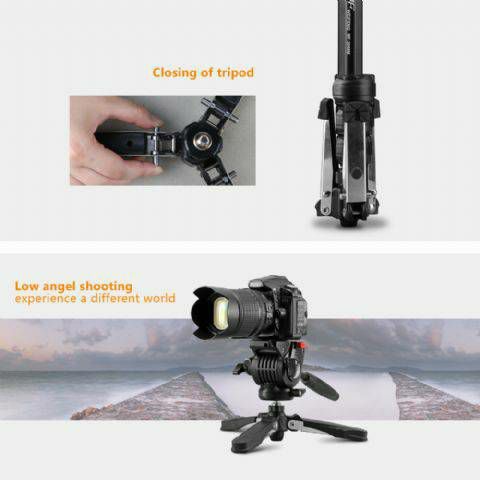 Nest NT-329M 145cm 5kg + Fluid Damped Pan Head komplet Video Monopod spider-foot s fluidnom glavom