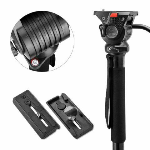 Nest NT-329M 145cm 5kg + Fluid Damped Pan Head komplet Video Monopod spider-foot s fluidnom glavom