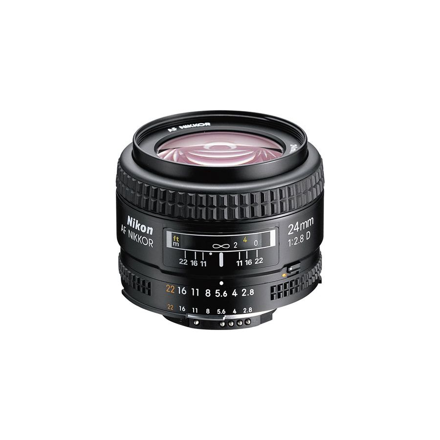 Nikon AF 24mm f/2.8D FX širokokutni objektiv fiksne žarišne duljine Nikkor 24 2.8 f/2.8 prime wide lens (JAA125DA)
