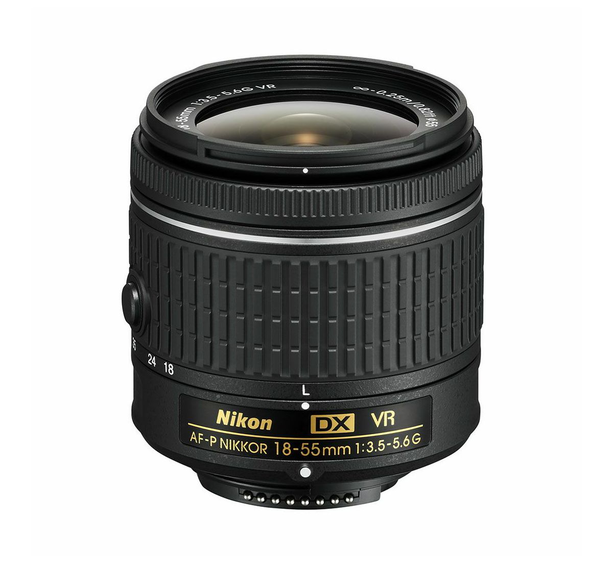 Nikon AF-P 18-55mm f/3.5-5.6G VR DX standardni objektiv auto focus Nikkor 18-55 f/3.5-5.6 F3.5-5.6 zoom lens (JAA826DA)