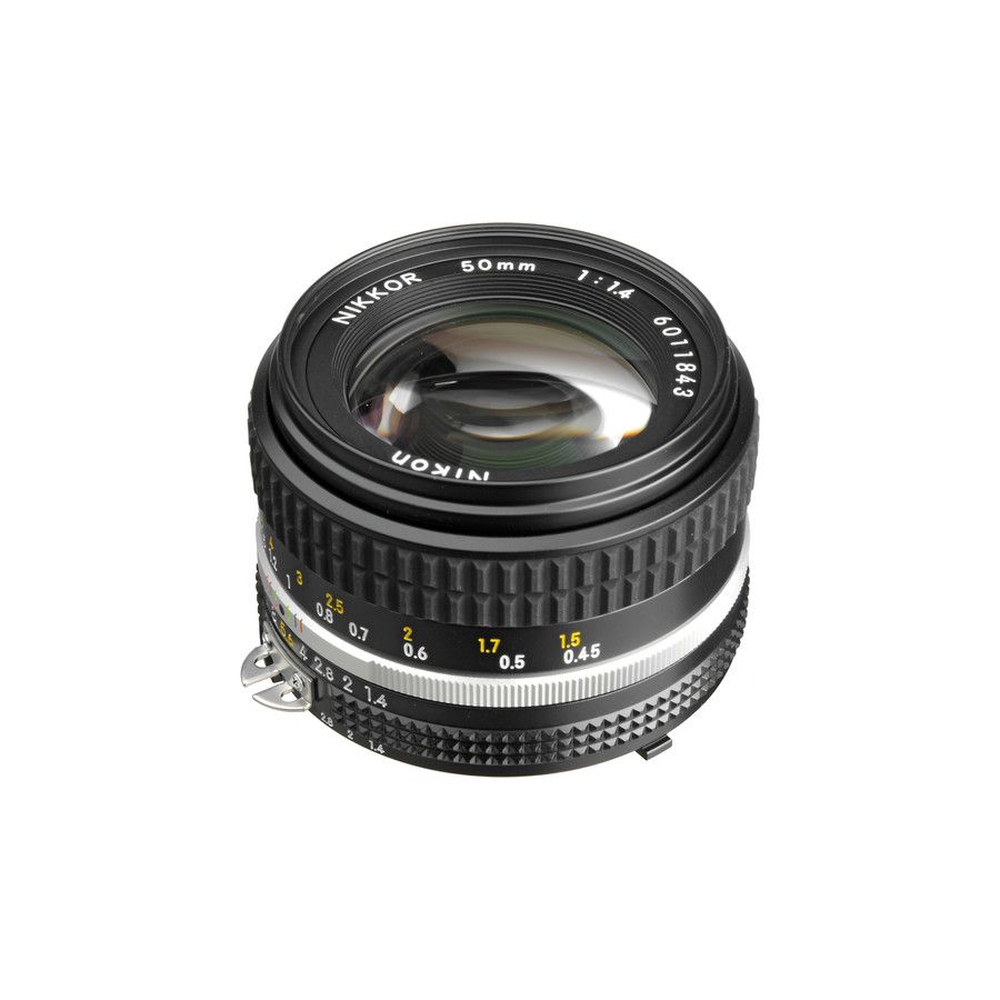 Nikon AI 50mm f/1.4 FX standardni objektiv fiksne žarišne duljine s ručnim fokusiranjem Nikkor manual focus prime lens 50 1.4 F1.4 (JAA001AF)