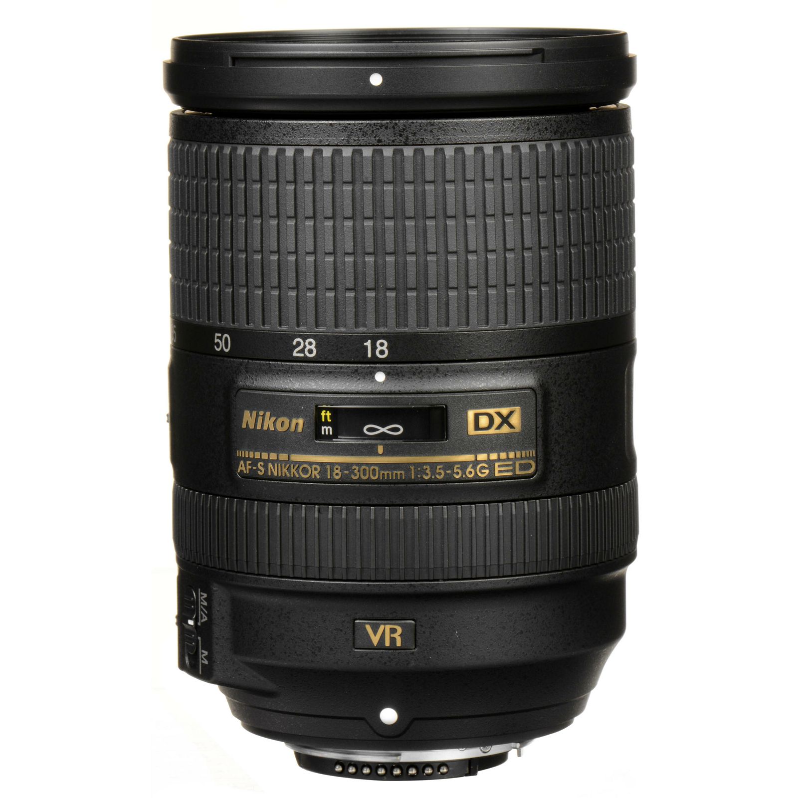 Nikon AF-S 18-300mm f/3.5-5.6G ED VR DX allround objektiv Nikkor 18-300 3.5-5.6 G auto focus zoom lens (JAA812DA)