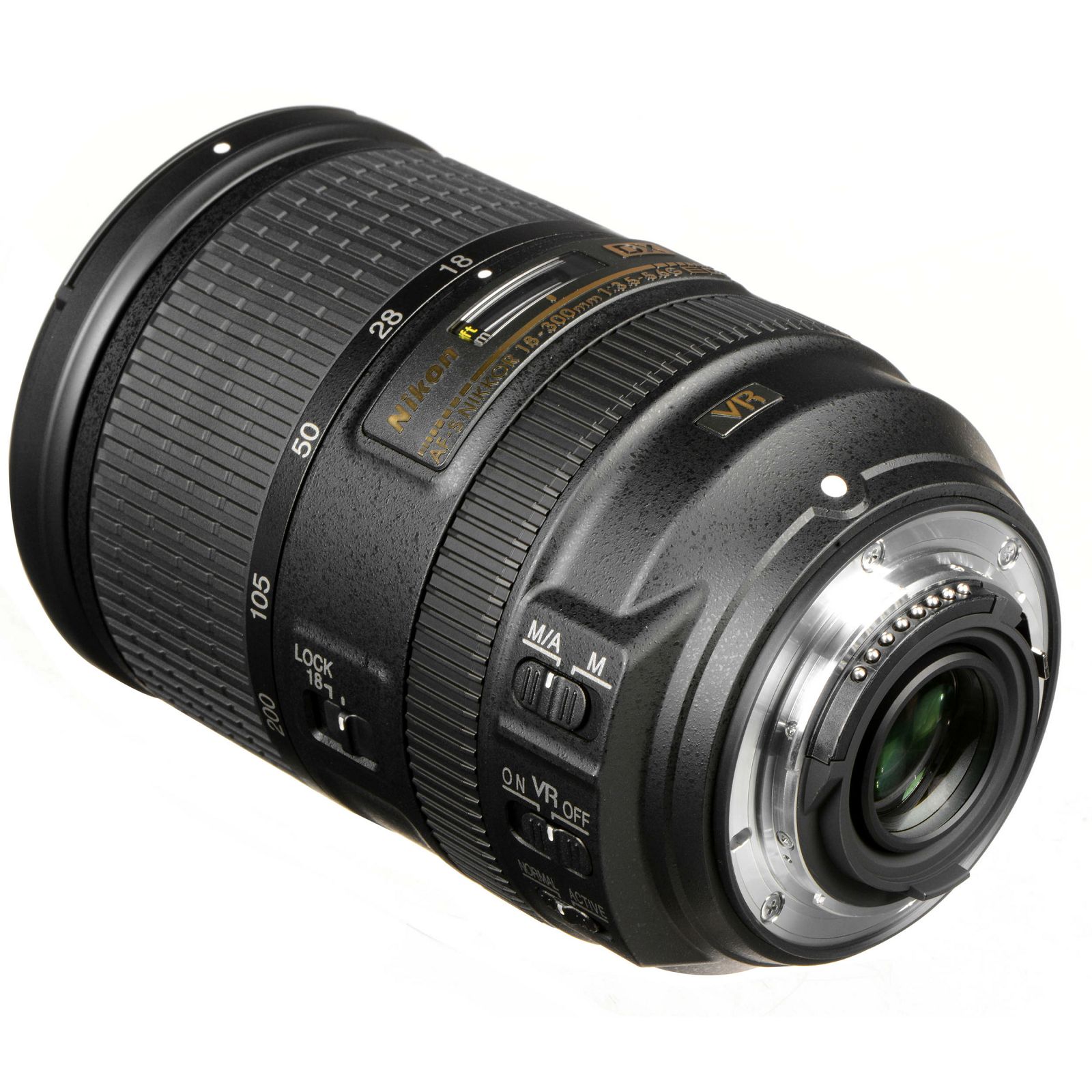 Nikon AF-S 18-300mm f/3.5-5.6G ED VR DX allround objektiv Nikkor 18-300 3.5-5.6 G auto focus zoom lens (JAA812DA)