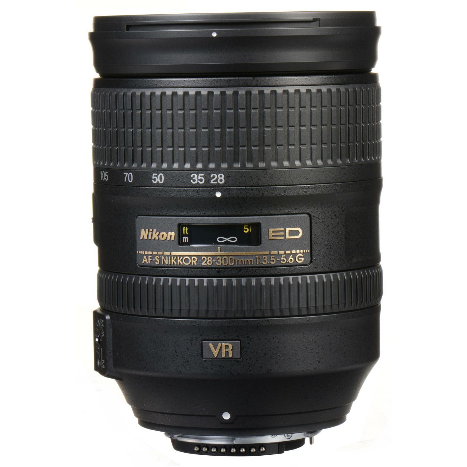 Nikon AFS 28300mm f/3.55.6G ED VR FX telefoto objektiv Nikkor auto