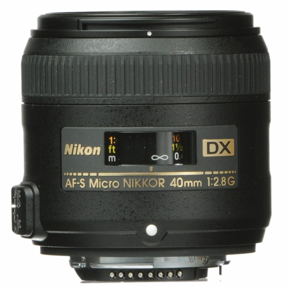 Nikon AF-S 40mm f/2.8G Micro DX Macro objektiv fiksne žarišne duljine Nikkor auto focus prime lens 40 2.8 G (JAA638DA)