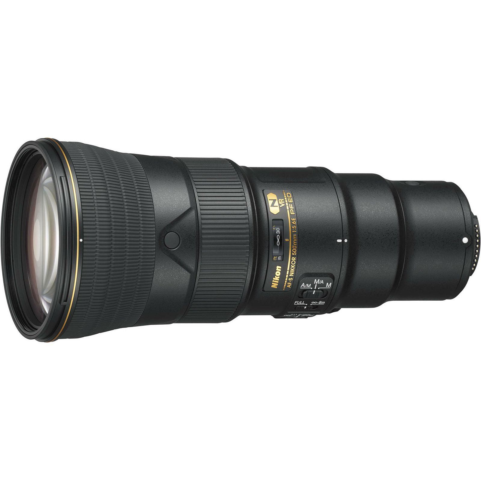 Nikon AF-S 500mm f/5.6E PF ED VR FX telefoto objektiv Nikkor auto focus zoom lens (JAA535DA)