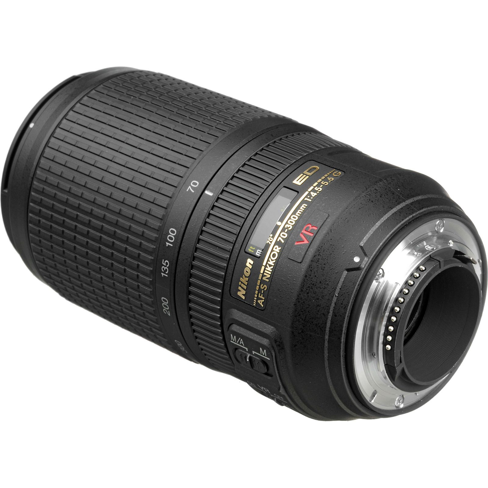 Nikon AF-S 70-300mm f/4.5-5.6G IF-ED VR FX telefoto objektiv Nikkor 70-300 4.5-5.6 G auto focus lens (JAA795DA)
