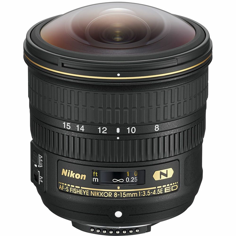 Nikon AF-S 8-15mm f/3.5-4.5E ED FX Fisheye ultraširokokutni riblje-oko objektiv Nikkor auto focus fish-eye zoom lens 8-15 f3.5-4.5E f3.5-4.5 E f/3.5-4.5 (JAA831DA)