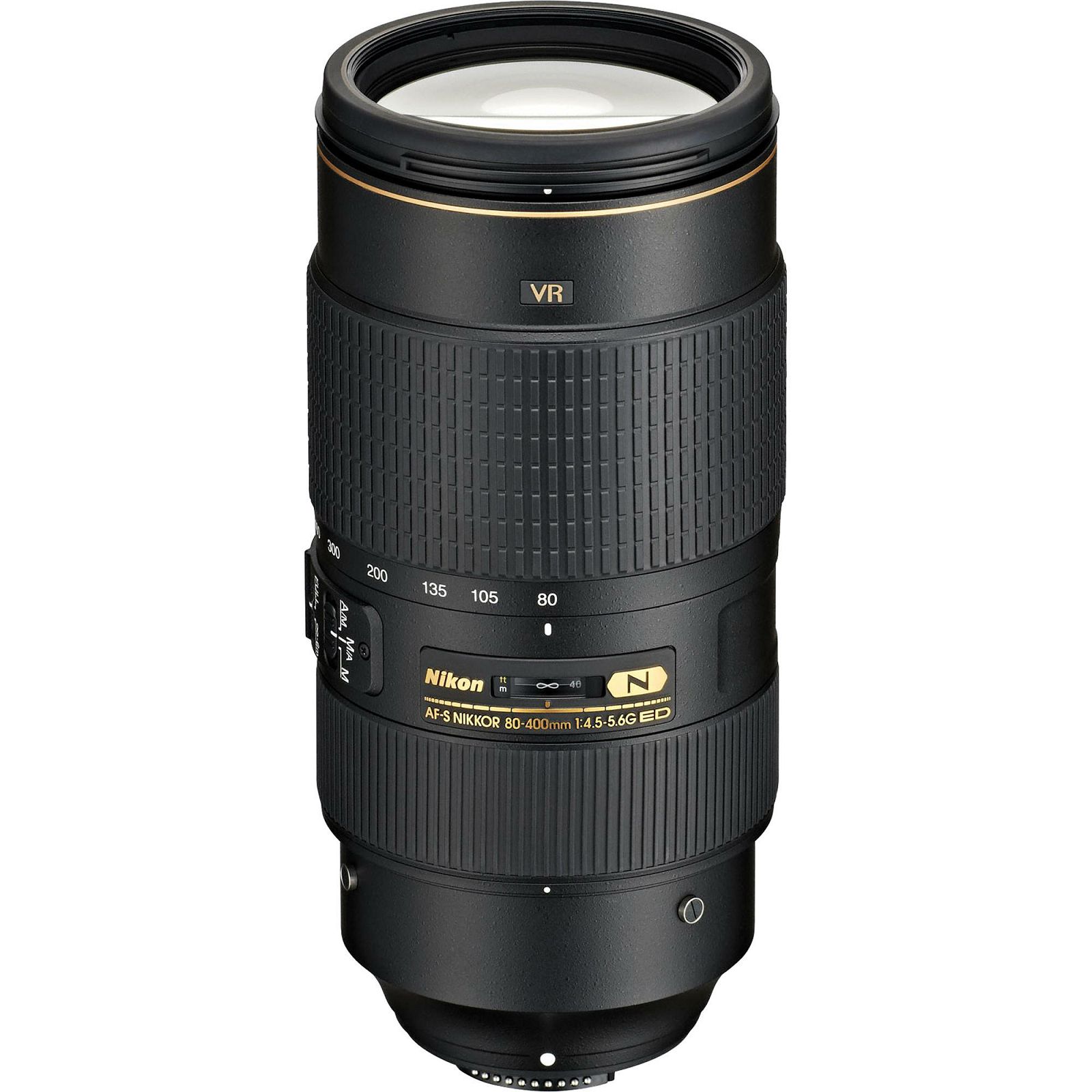 Nikon AF-S 80-400mm f/4.5-5.6G ED VR FX telefoto objektiv Nikkor 80-400 4.5-5.6 G auto focus zoom lens (JAA817EA)