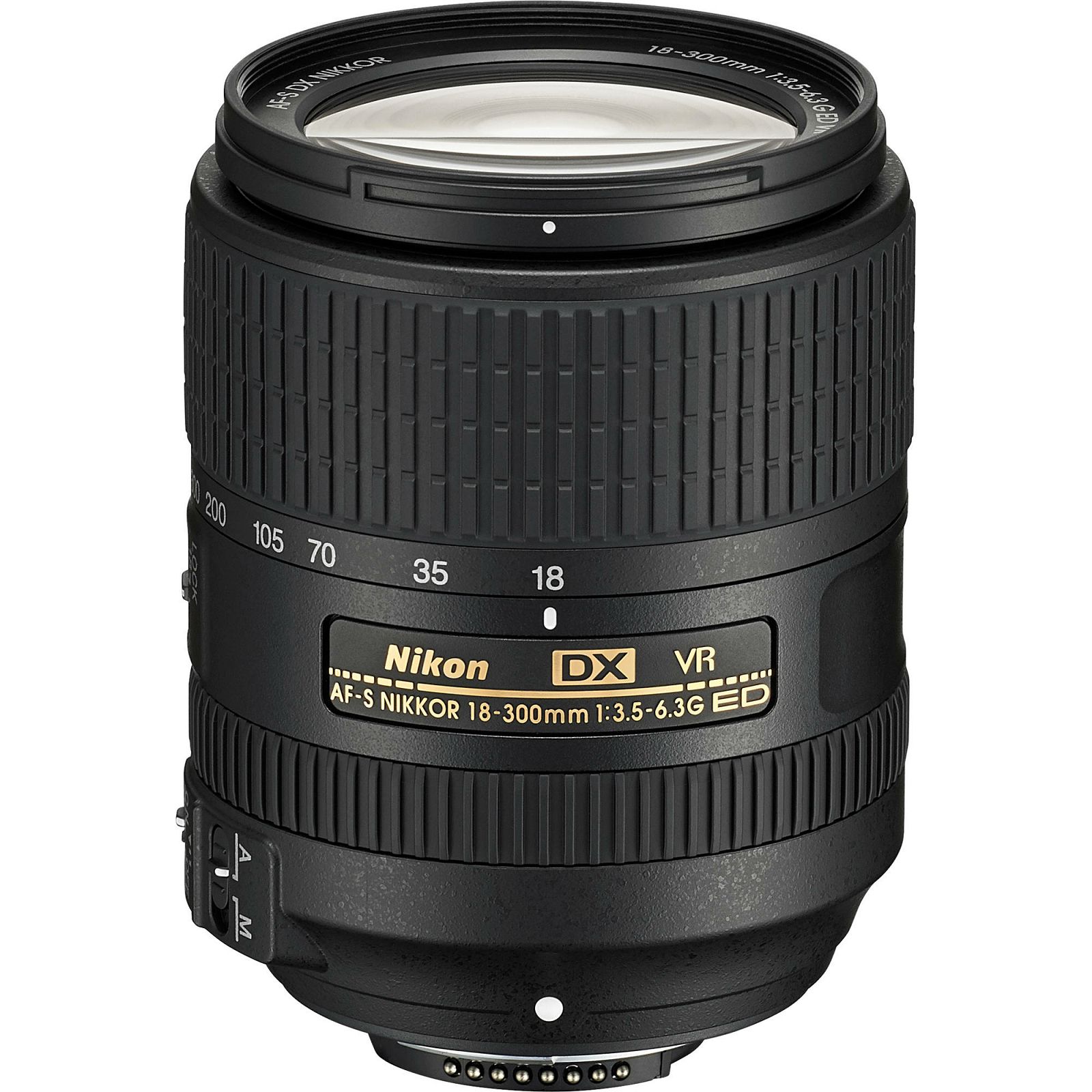 Nikon AF-S 18-300mm f/3.5-6.3G ED VR DX allround objektiv Nikkor 18-300 3.5-6.3 G auto focus zoom lens (JAA821DA)