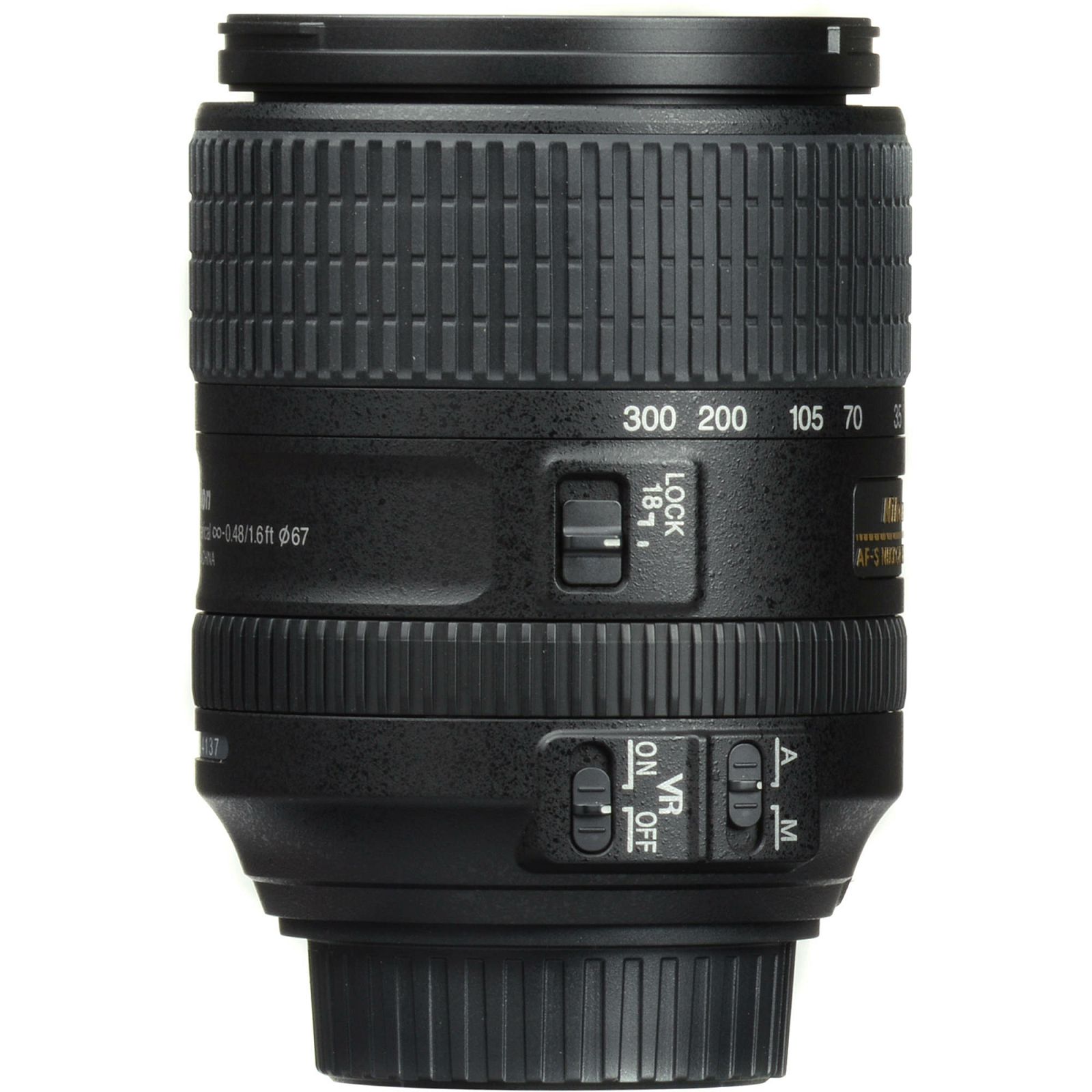 Nikon AF-S 18-300mm f/3.5-6.3G ED VR DX allround objektiv Nikkor 18-300 3.5-6.3 G auto focus zoom lens (JAA821DA)