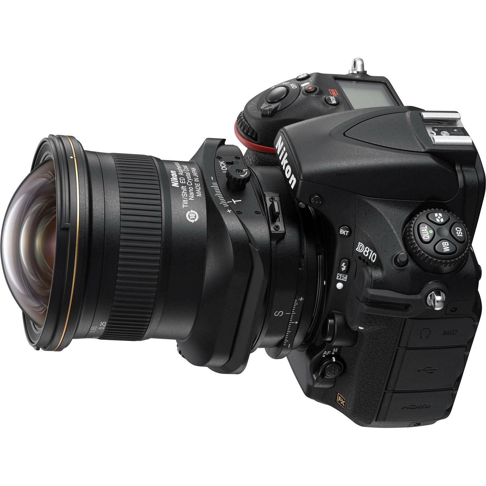 Nikon AI PC-E 19mm f/4E ED tilt-shift širokokutni objektiv Nikkor 19 f/4 D F4 4.0 E Professional prime lens (JAA639DA)