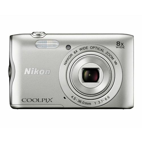 Nikon Coolpix A300 digitalni fotoaparat + torbica + 16GB SD kartica Srebrni Silver
