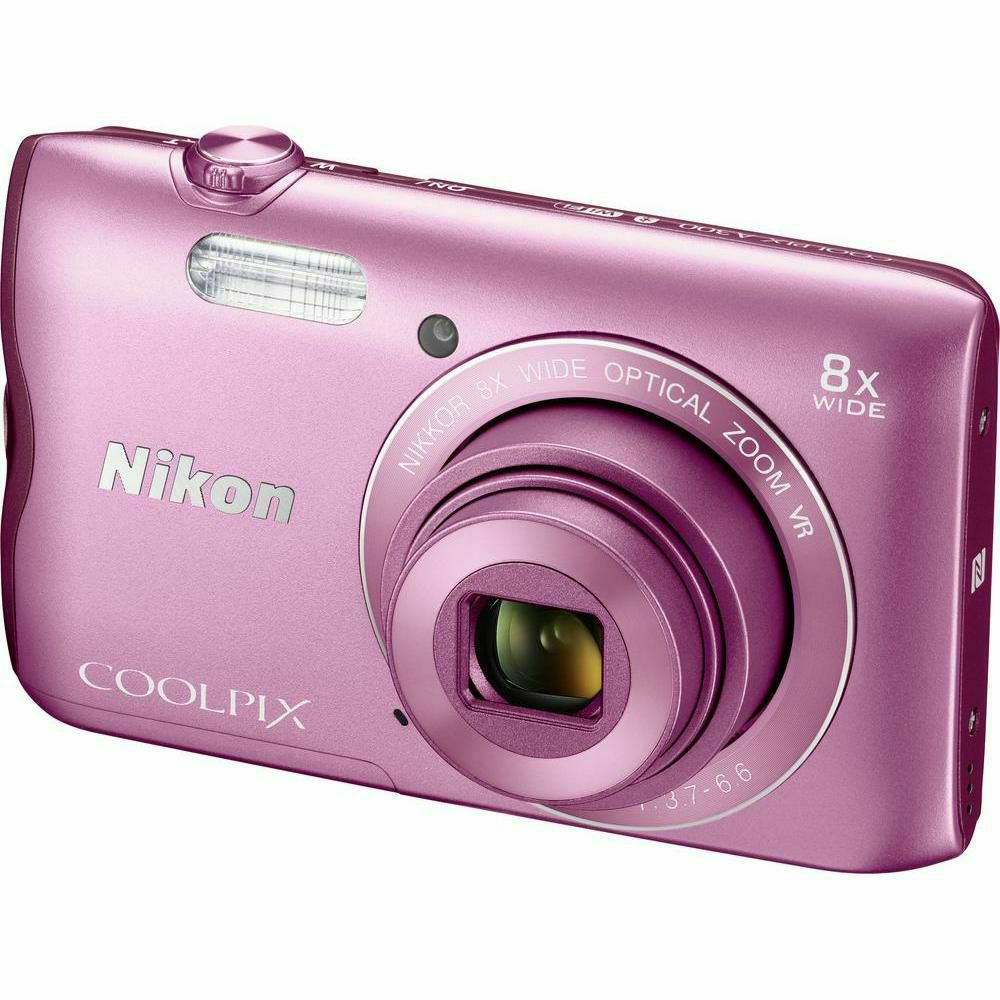 Nikon Coolpix A300 digitalni fotoaparat + torbica + 16GB SD kartica Rozi Pink