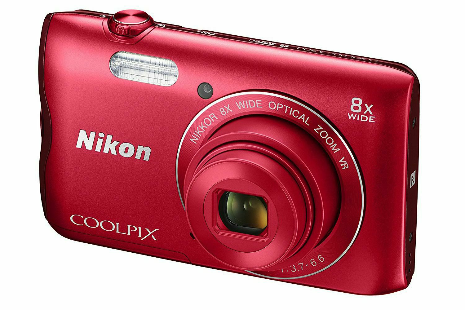 Nikon Coolpix A300 digitalni fotoaparat + torbica + 16GB SD kartica Crveni Red