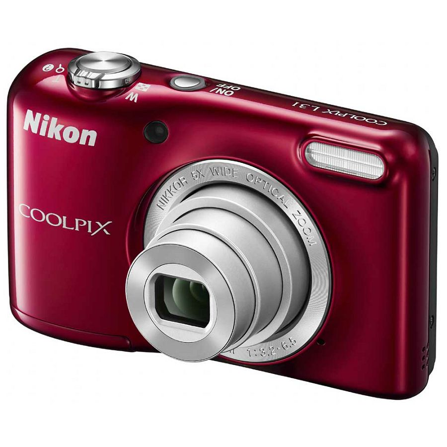 Nikon COOLPIX L31 Red digitalni fotoaparat VNA872E1 