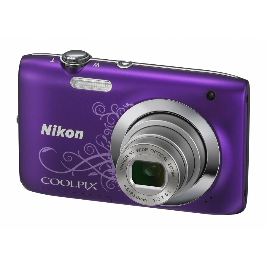 Nikon COOLPIX S2600 Purple line art Style Digitalni kompaktni fotoaparat