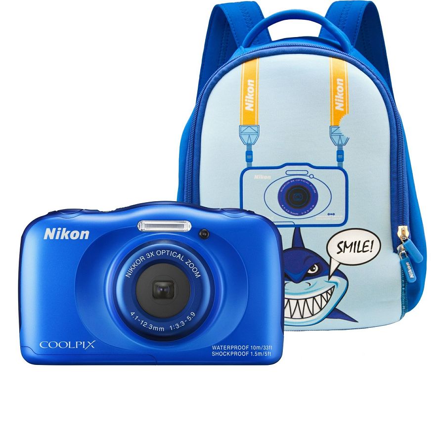 Nikon Coolpix S33 Blue plavi vodootporni digitalni fotoaparat + ruksak